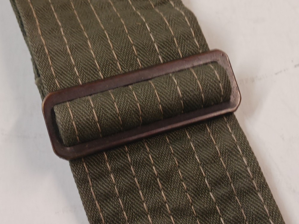 Rare WW2 US Ackerman Canvas Canvas Heavy Duty Stitched GP Strap 1945 Dated