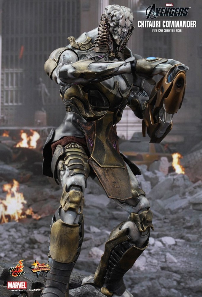 1/6 Scale Toy Chitauri Commander - Weathered Helmet