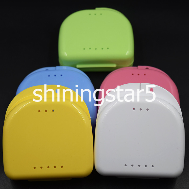 Dental Orthodontic Retainer Denture Container False Teeth Storage Case Box Tray