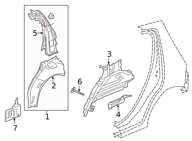 Genuine GM Reinforced Panel 95368735
