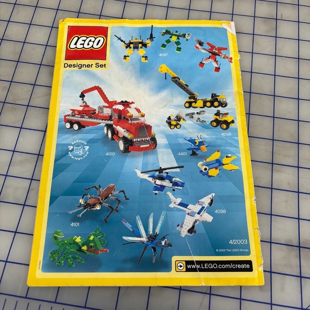 LEGO SET 4099-1 - Robobots, Instructions ONLY