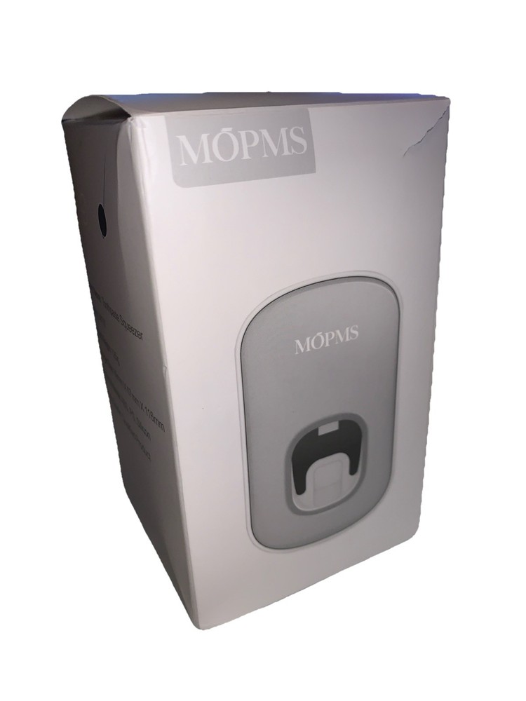 MOPMS Toothpaste Dispenser Wall Mounted for Bathroom Automatic Gray