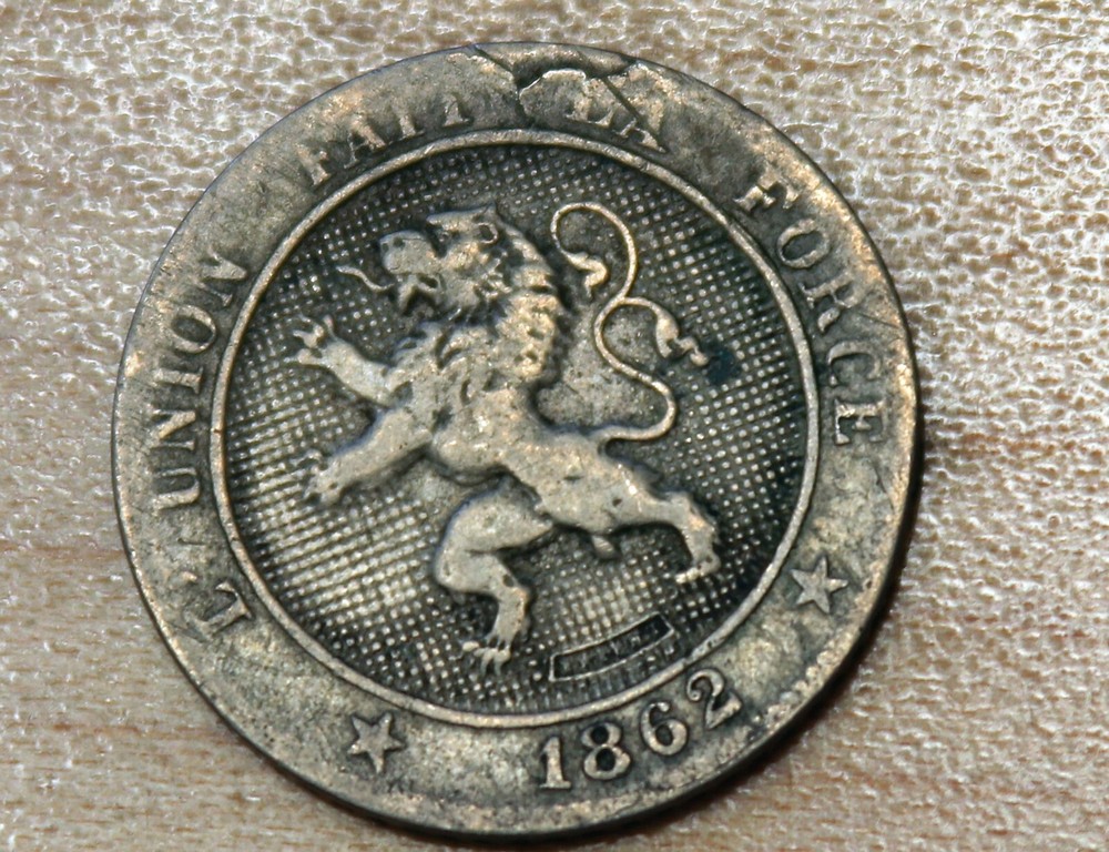 1862 Belgium 5 Centimes