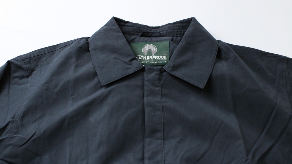 Weatherproof Men's Microfiber Hidden Snap Golf Jacket CD4 Navy Medium NWT