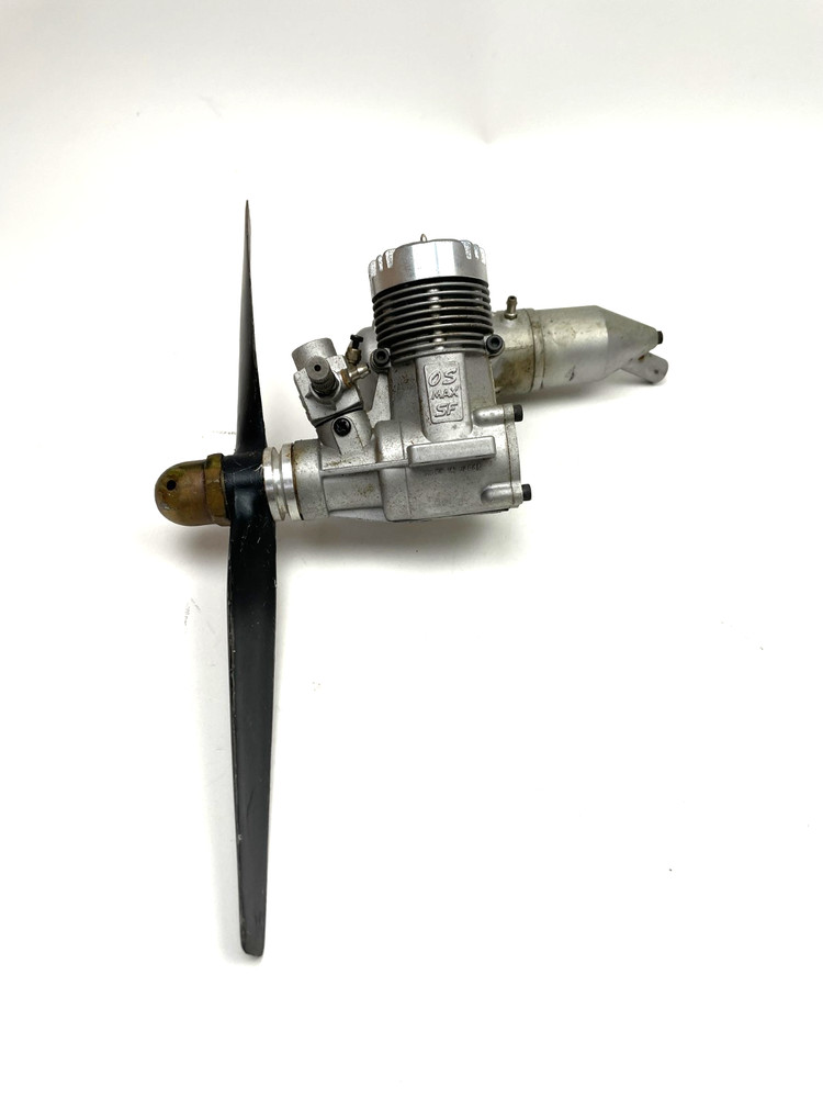 OS Engines Max 40 SF Nitro RC Airplane Engine with Muffler Untested