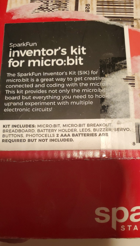 SparkFun Inventor's Kit for micro:bit - KIt 15228 Opened