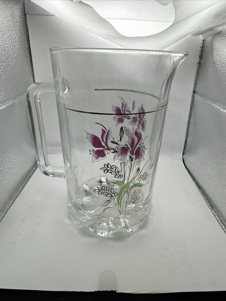 Glass Pitcher Verve De Val Bor Iris