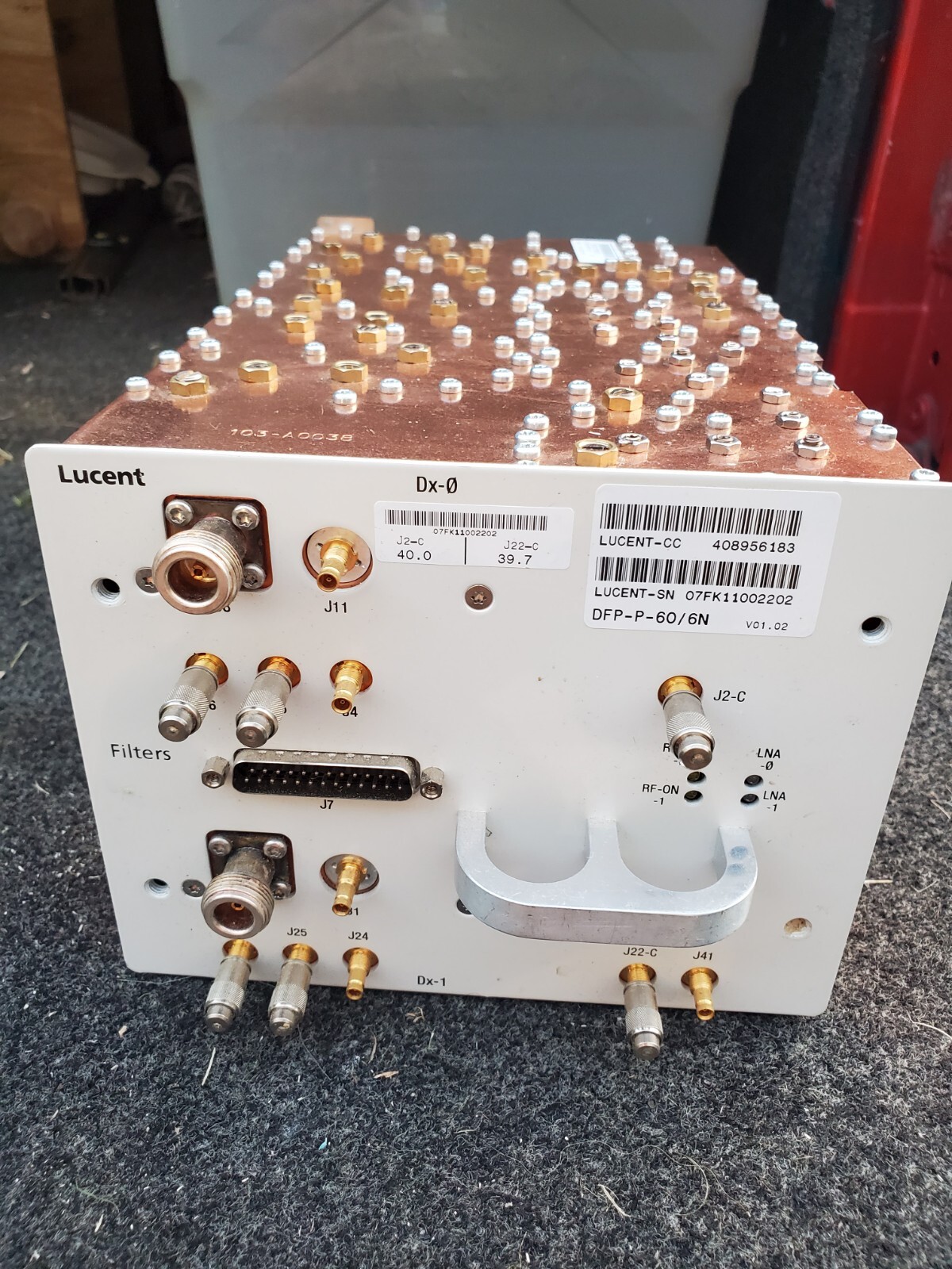 Lucent Dual Duplex Commcode Filter DFP-P-60/6N Telecom CY146-UMTS-001