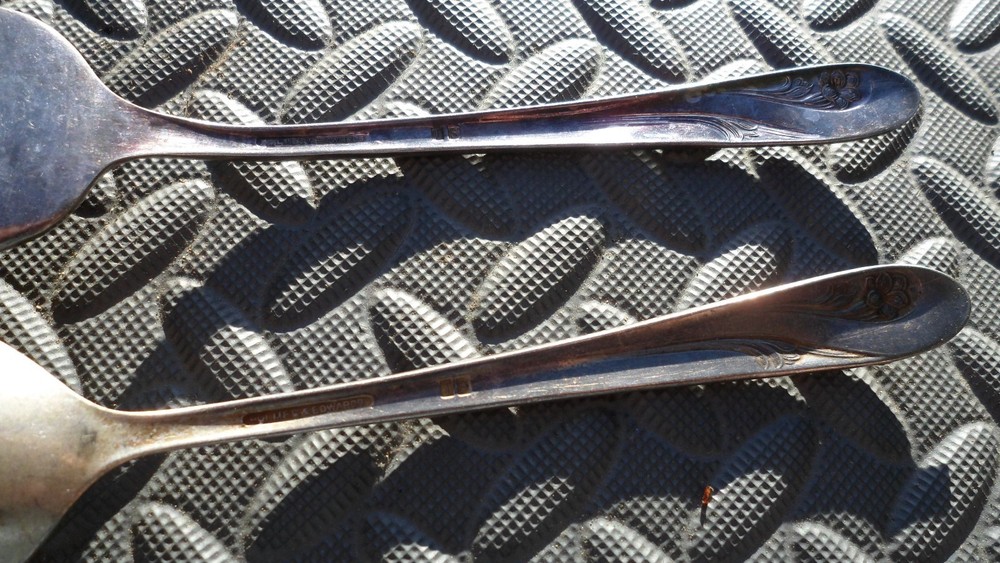 Holmes & Edwards Silverplate Serving Salad Fork And Spoon