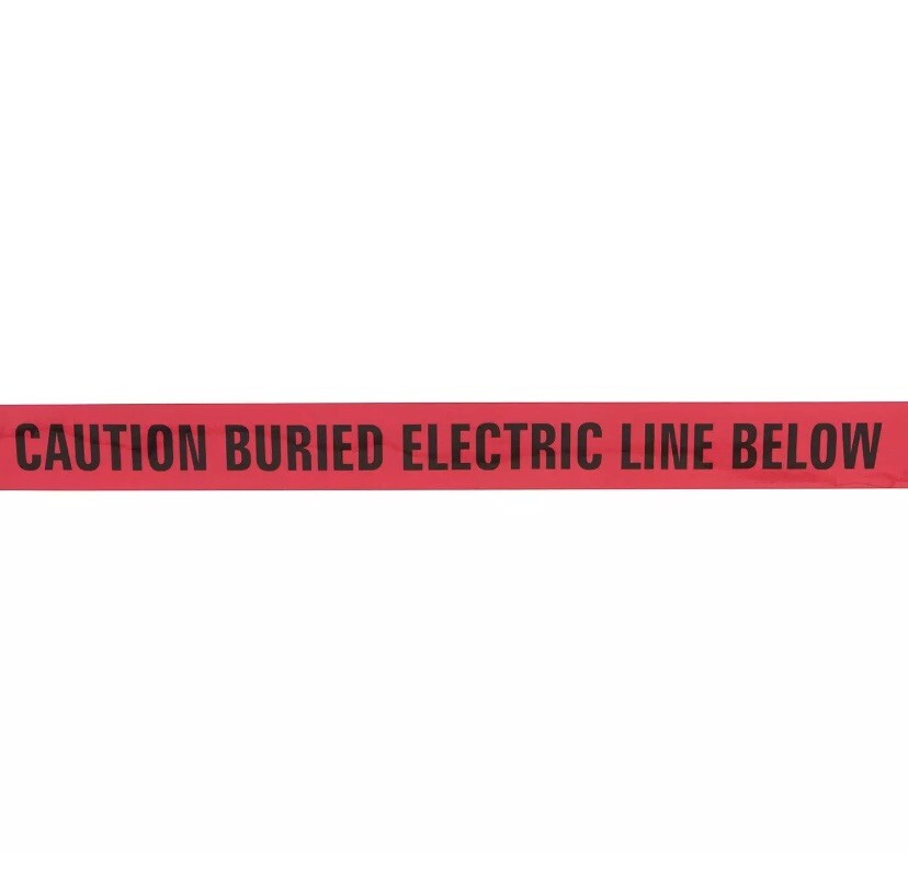 Underground Electrical Foil Lined Caution Tape – 3" Width – Detectable from 12-2