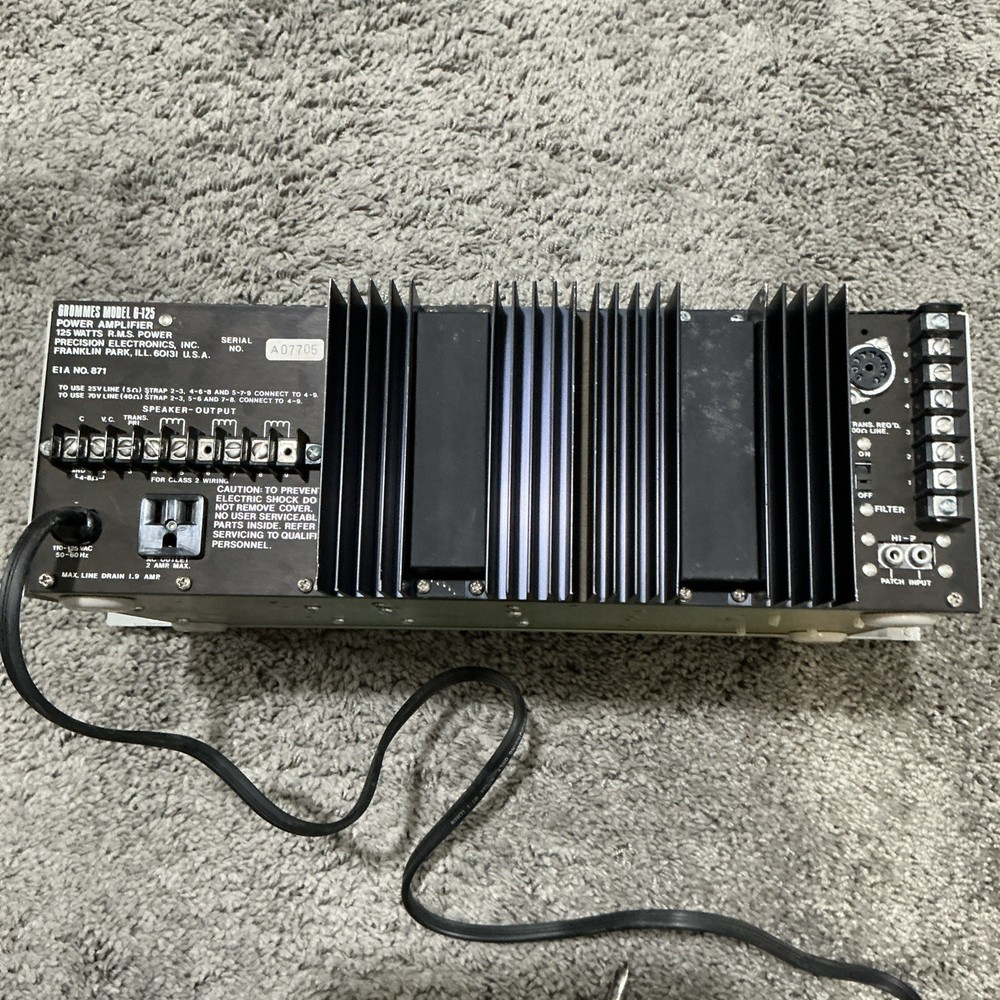 GROMMES - PRECISION MODEL G125M POWER AMPLIFIER