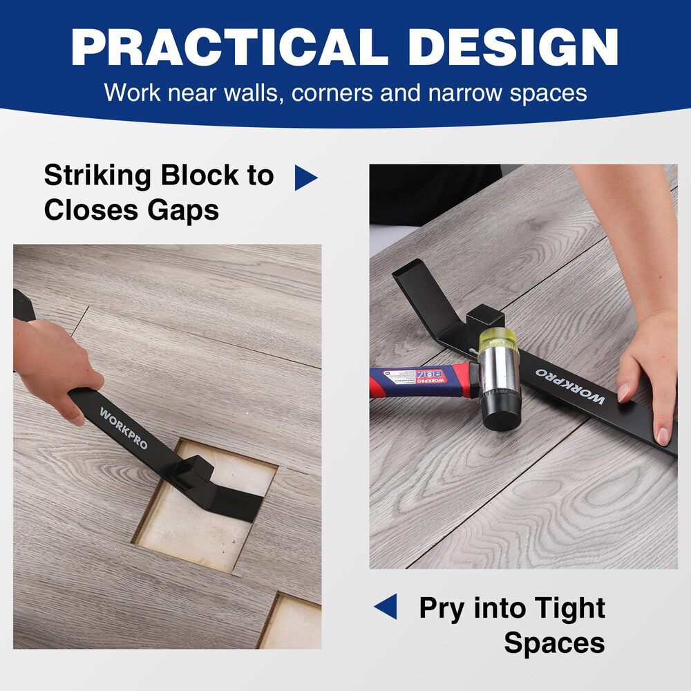 WORKPRO 17-inch Heavy Duty Pull and Pry Bar Professional Pull Bar Flooring Tools