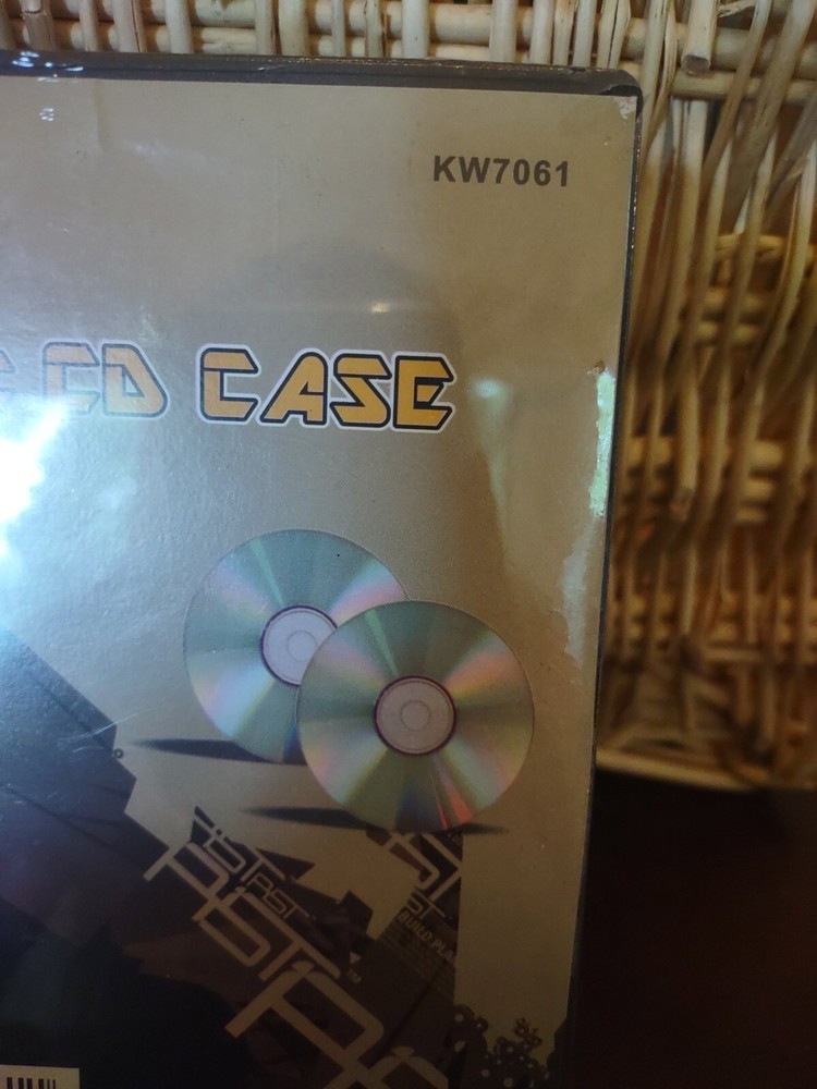 Black Plastic Case Box for CD/DVD/PC Media Case 4 Piece Pack New