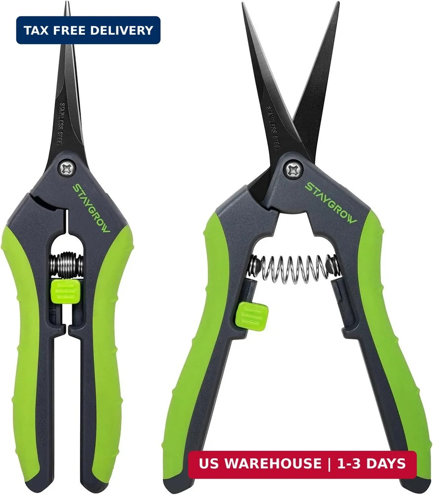 2pcs 6.5" Pruning Shears for Gardening, Ultra Sharp Garden Scissors for Precise