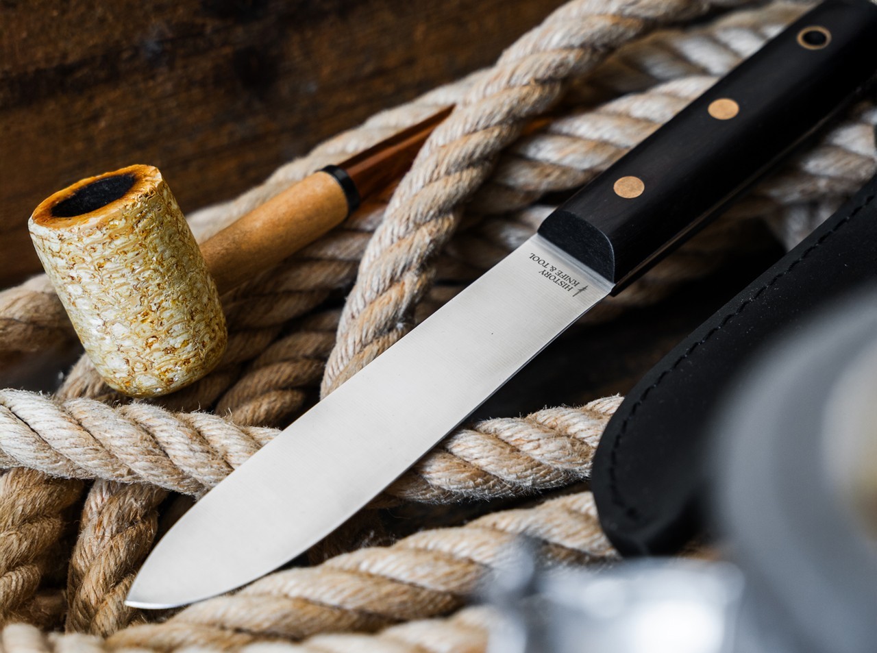 History Knife & Tool Sailor´s Knife 5.28" Fixed Blade 4116 Full-Tang - 02HY005