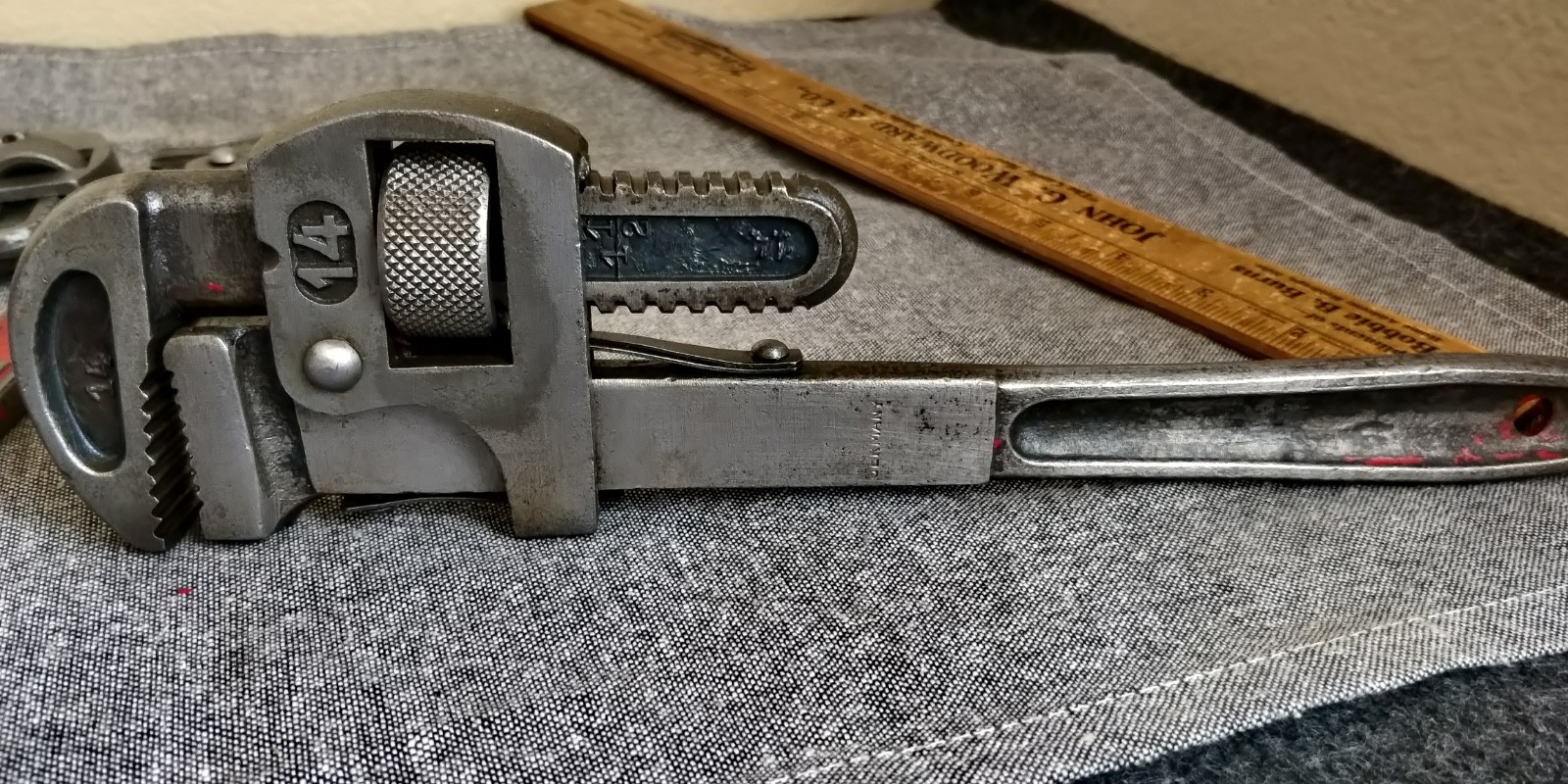 3 vintage German Made Pipe Wrenches