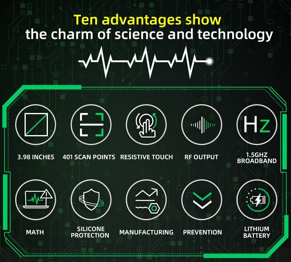 Vector Network Analyzer 10KHz-1.5GHz RF Output 0dBm Touch Screen Li-Battery USB
