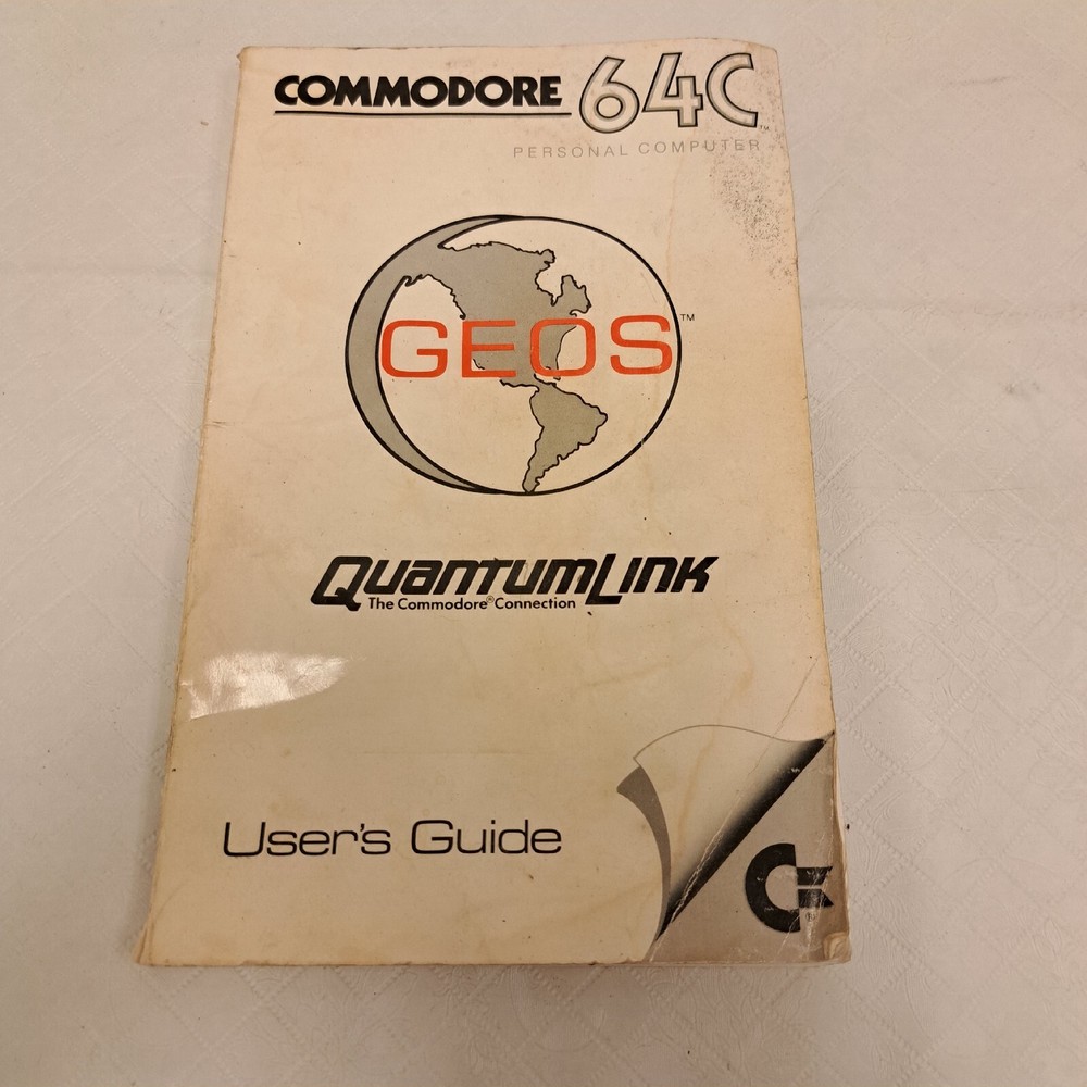 vintage 1986 GEOS Commodore 64C book manual computer owners users guide