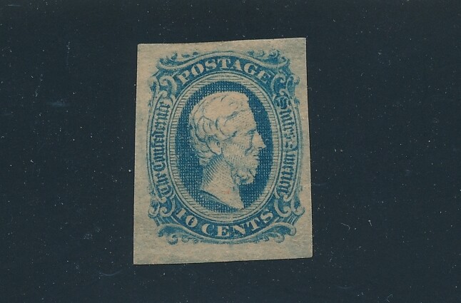 US CONFEDERATE #11 (1863-4); MH; CLEAN SHARP COLOR; NO FAULTS *NICE*