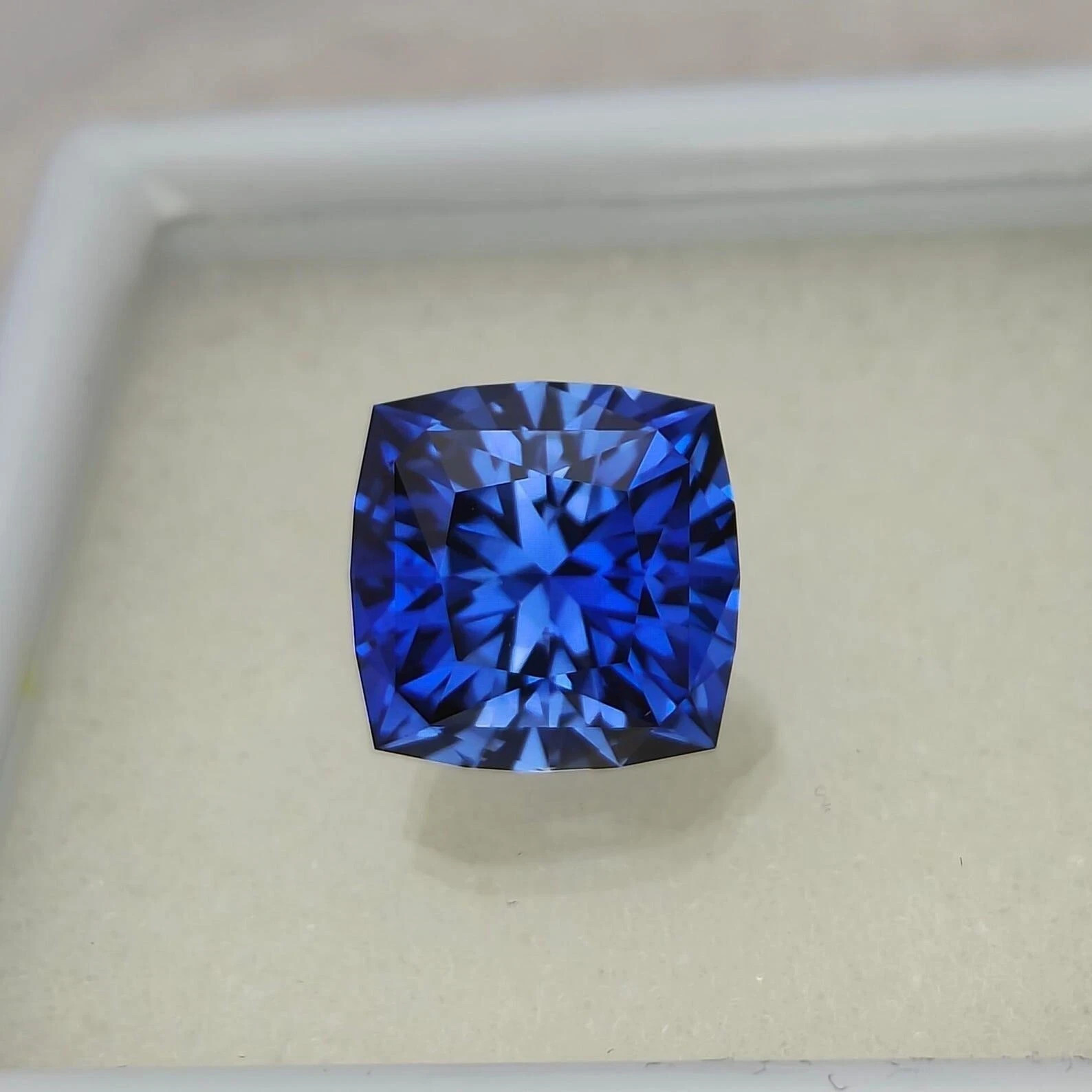 Natural 10.2 Ct+ Sri Lanka Blue Sapphire Cushion Cut Certified Loose Gemstone