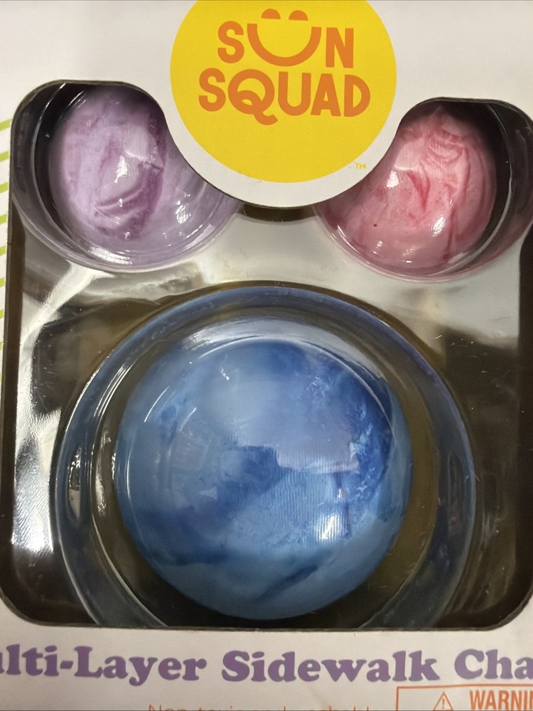 SUN SQUAD Multi-Layer Sidewalk Chalk - Great Summer Fun !!!