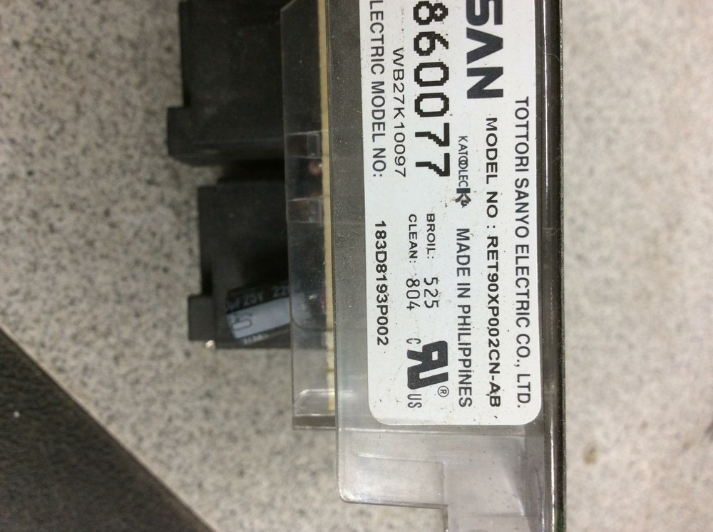 GE Oven Timer Control Board - Black part# 183d8193p002