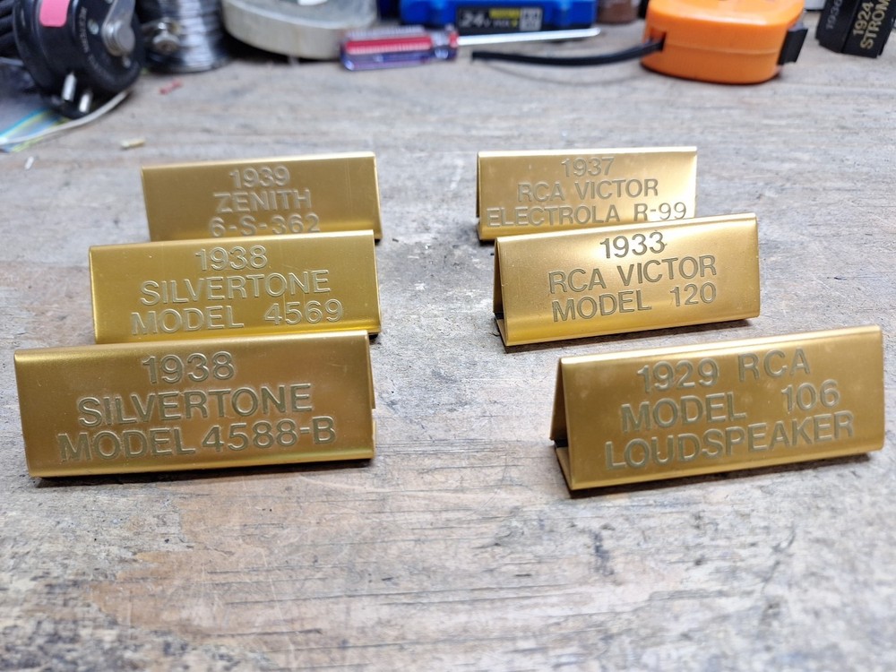 Custom Radio Display Plaques Lot