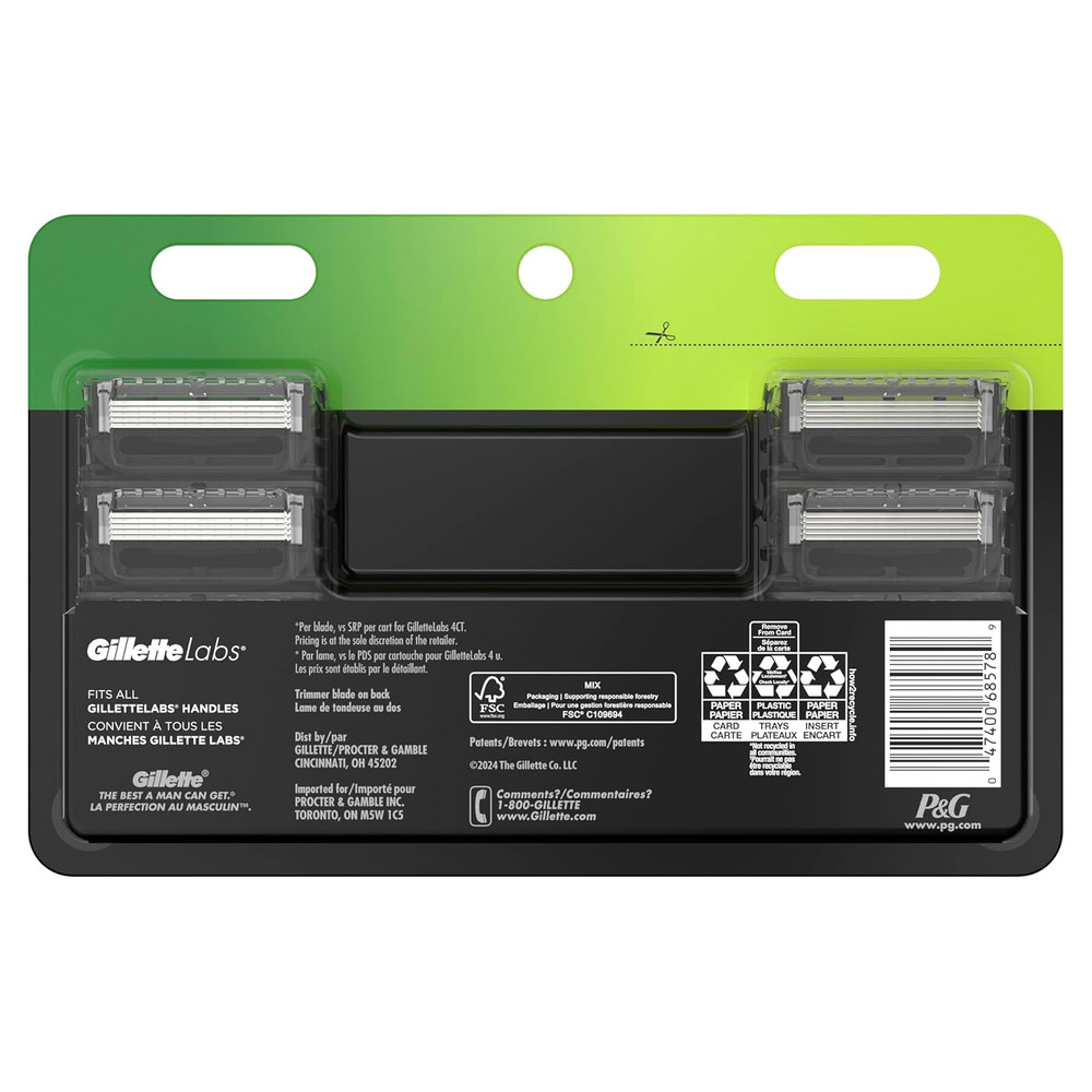 labs Razor Blade Refills, Ultimate Precision Trimmer, 5 Bladed Refills, Compatib