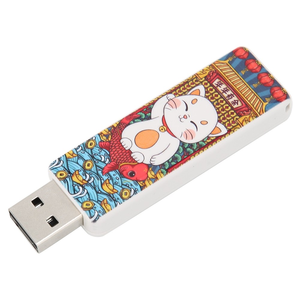 Cute Cat Pattern USB Flash Drive Portable Memory Stick For OS X9.x Use↑