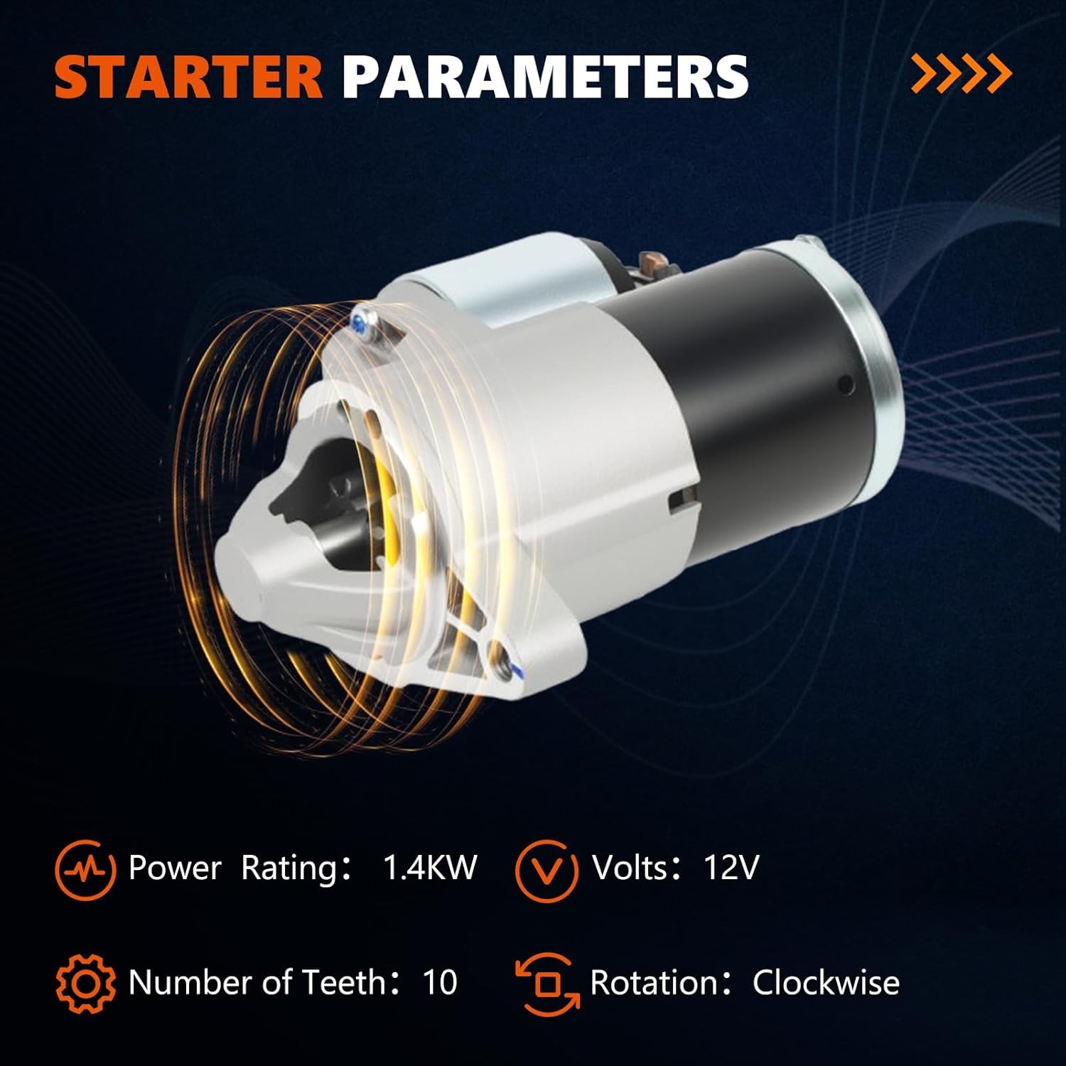 Starter 17948 For Dodge Ram 1500 2500 3500 Durango Cherokee 2009-2018 5.7L V8