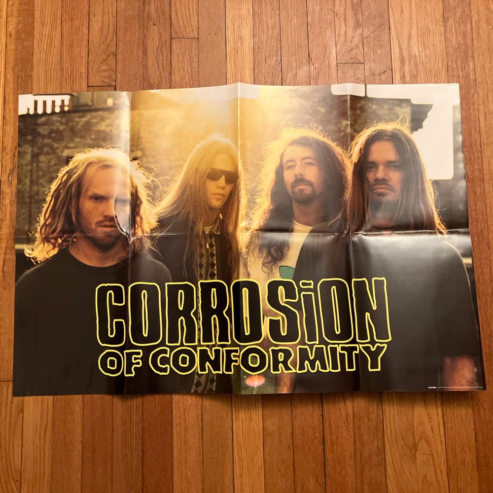 Corrosion Of Conformity COC 1995 Columbia 24x36 Promo Poster Folded Dbl Sided