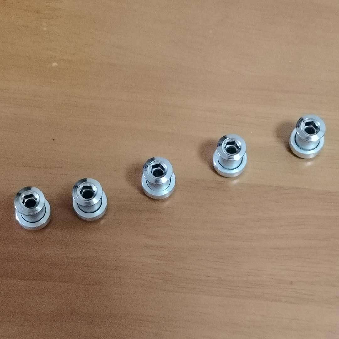 5pcs Extra-long Triple Chainring Bolts Nuts Spacers