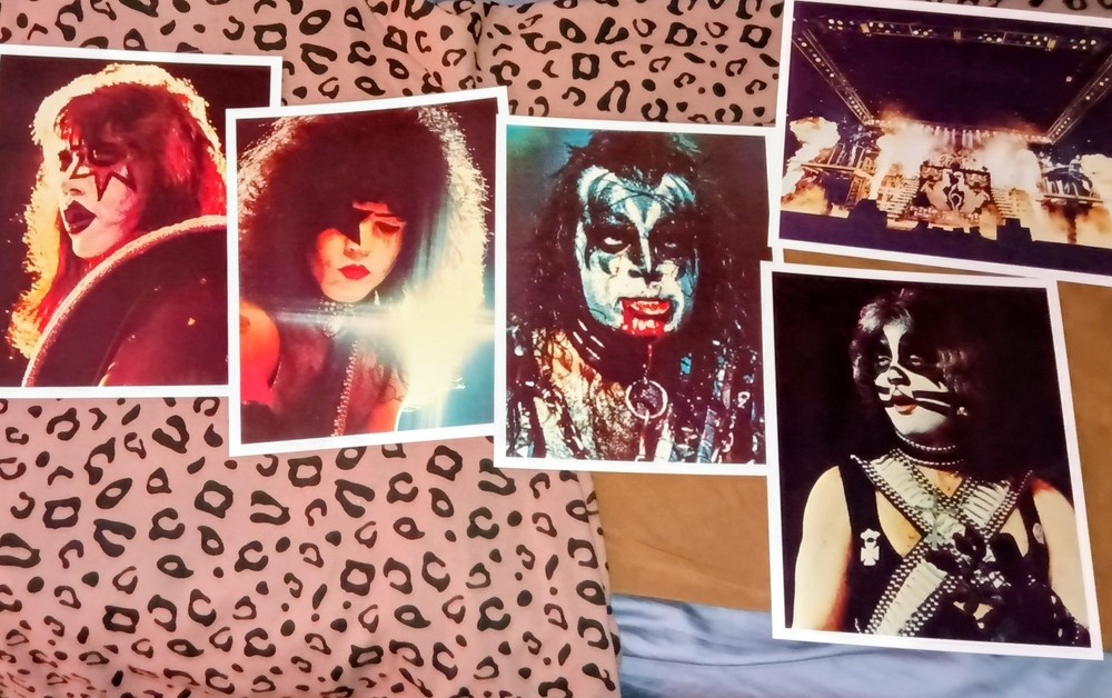 Kiss Classic photos 1977-78 Kiss Army 5 card new 8x10 re issue Ace Gene Alive 2