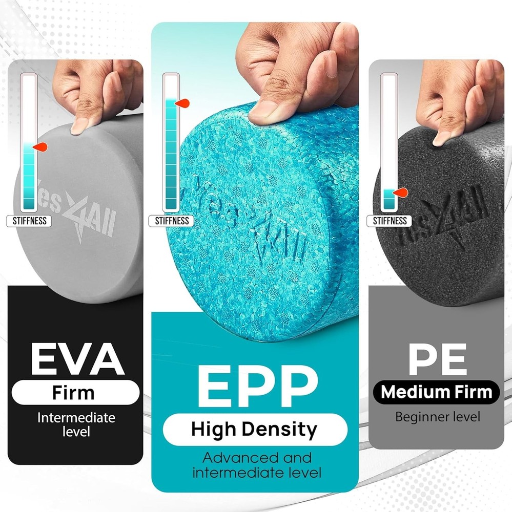 Versatile 18" EPP Foam Roller - Ideal for Stretching & Professional Training