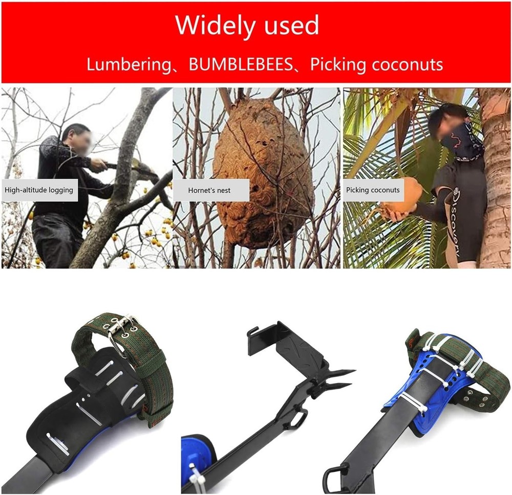 Climbing Spike Set with Safety Strap