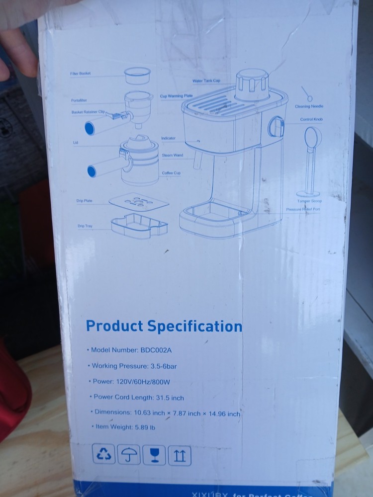 Xixubx Expresso Coffee Maker Machine