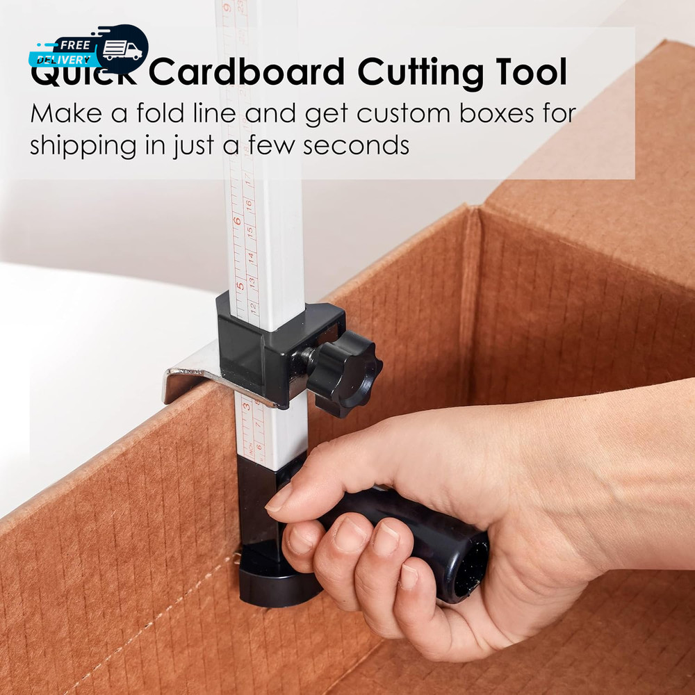 Box Resizer Tool with Scoring Wheel - Cardboard Box Reducer