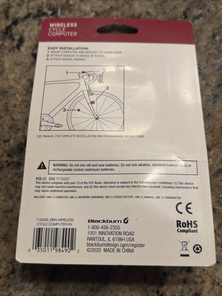 NEW Blackburn Wireless Digital Cycle Computer With 14 Functions