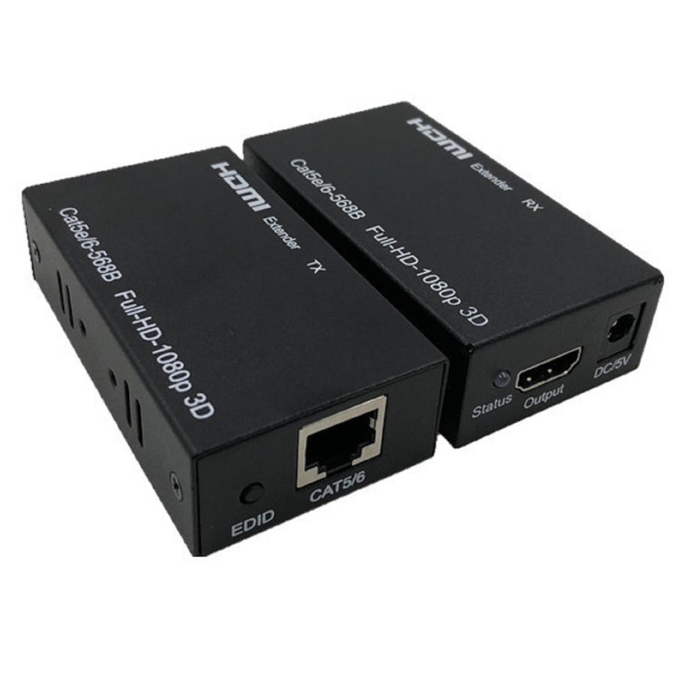 60M Extender RJ45 HDMI Network Extender 1080P Transmitter Receiver Adapter