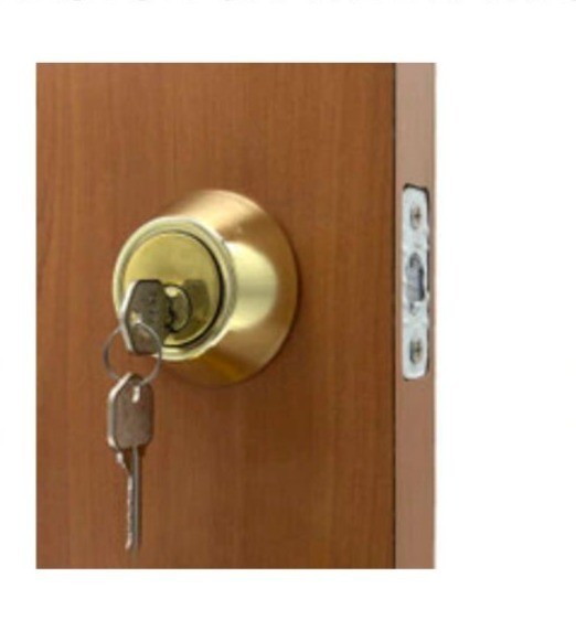 MFS Supply Brass Deadbolt Door Hardware Set 35241