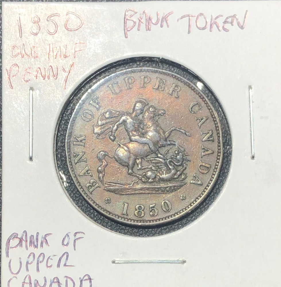 Canada - Upper Canada - British Administration 1850 1/2 Penny Token *