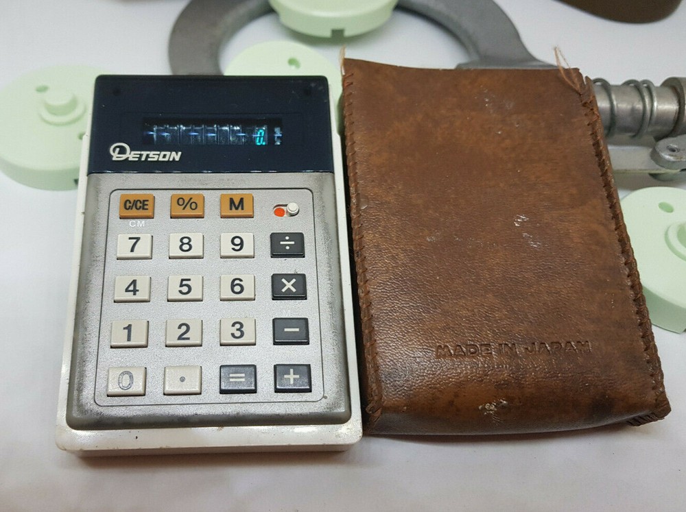 RARE DETSON E341 CALCULATOR WORKING 