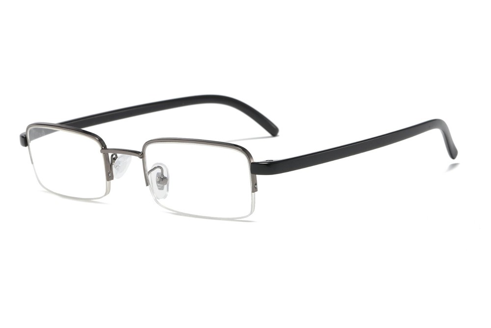 8 Pairs Mens Half Frame Lightweight Rectangular Reading Glasses Classic Readers