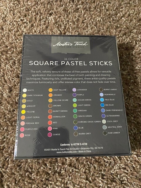 Master's Touch square oastel stick soft 36 pc