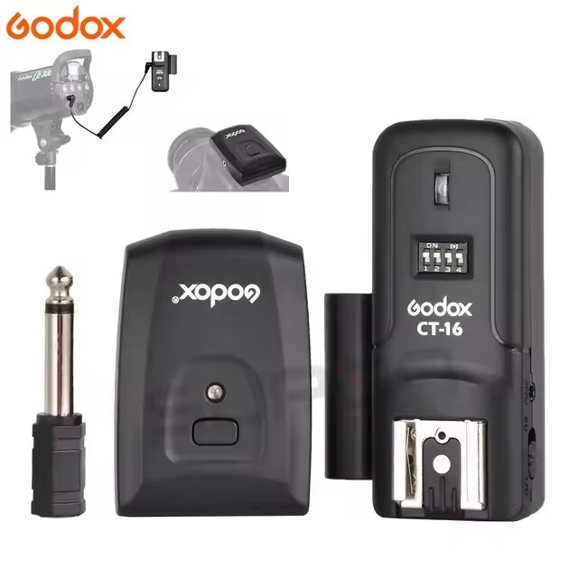 Godox CT-16 16-Channel Camera Wireless Radio Flash Trigger Transmitter Receiver