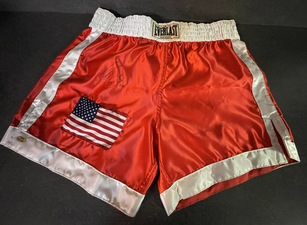 SYLVESTER STALLONE GAME MODEL EVERLAST BOXING TRUNKS  SIZE XL