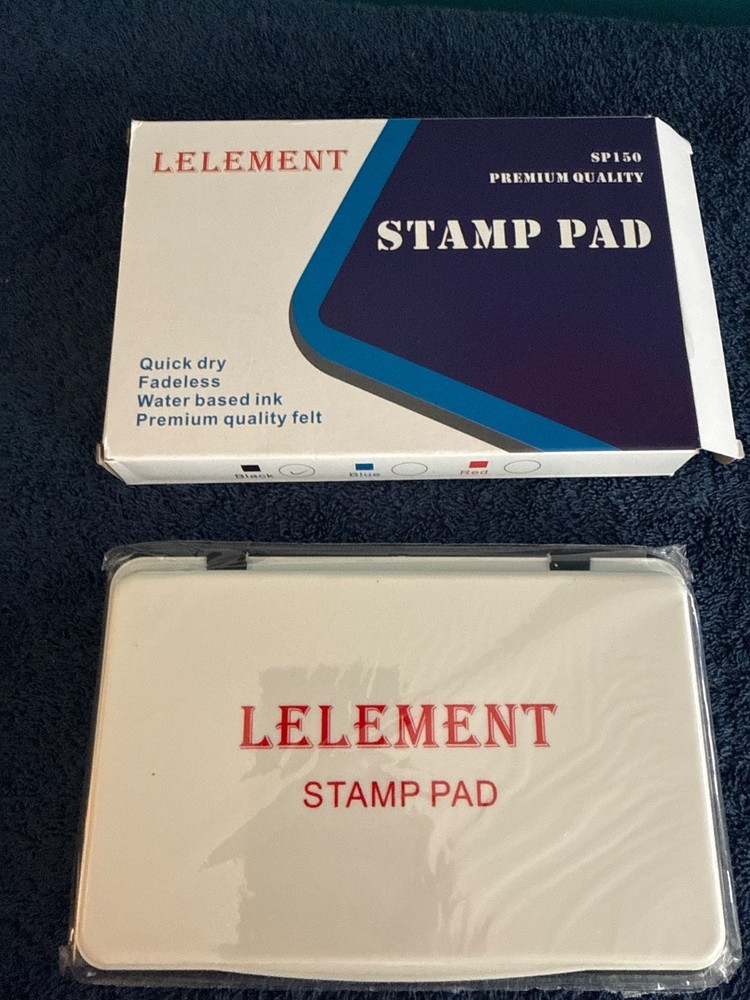 Lelement stamp pad black ink