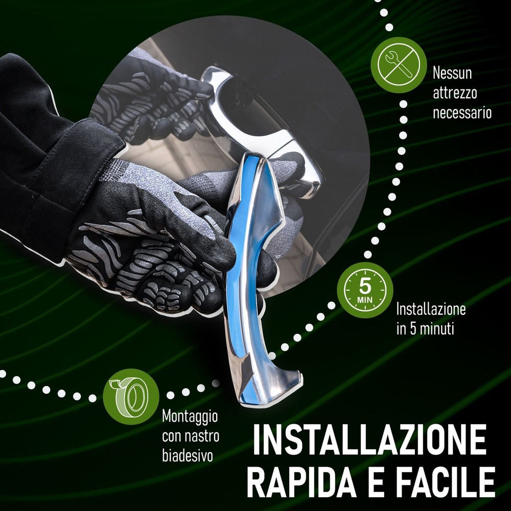 Tailgate Handle Cover for VW Wolf Hatchback 3D 1998-2005 Chrome