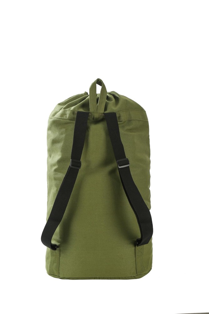 Canvas Laundry bag, Washable Laundry backpack, Adjustable Straps, Large Front...