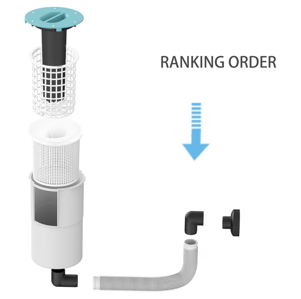 Surface Float Skimmer Upgrade No Installation Required Or Bracket + Filter Socks